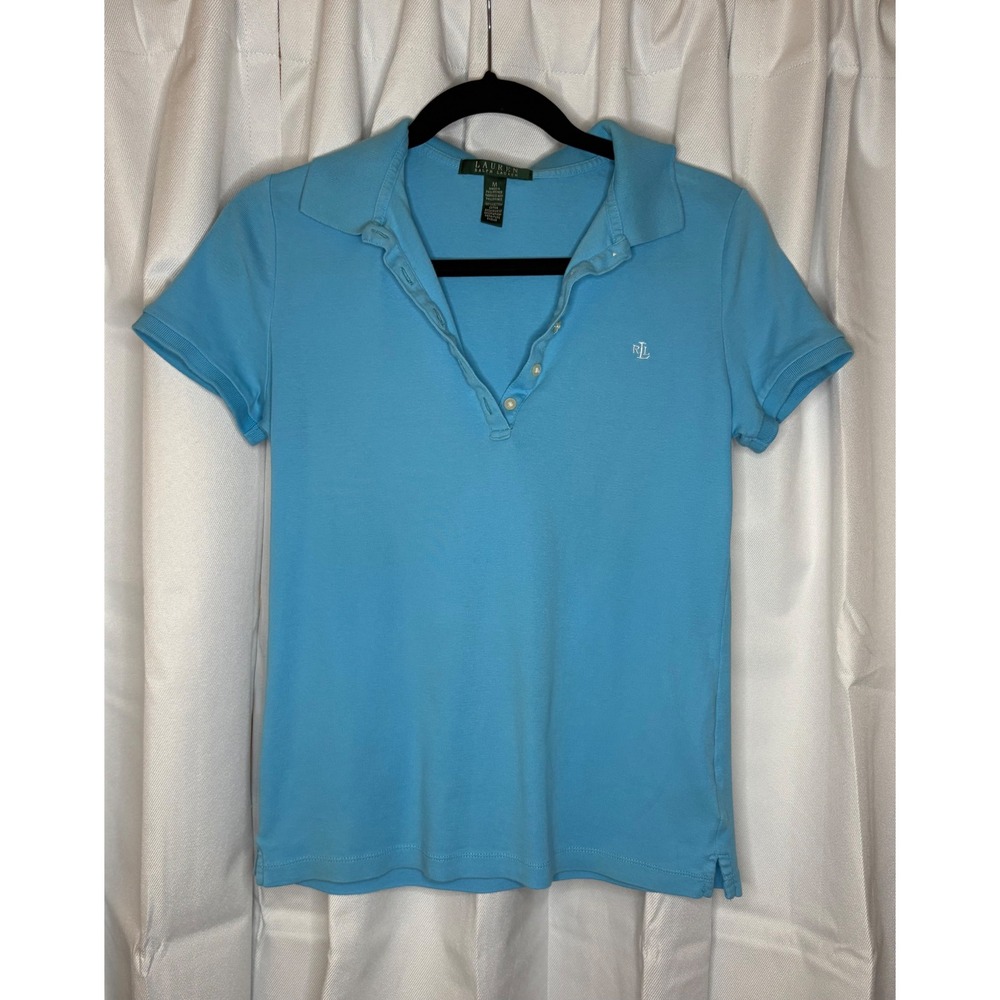 Ralph Lauren Medium Women's Short Sleeve Cotton Polo Minimalist Preppy